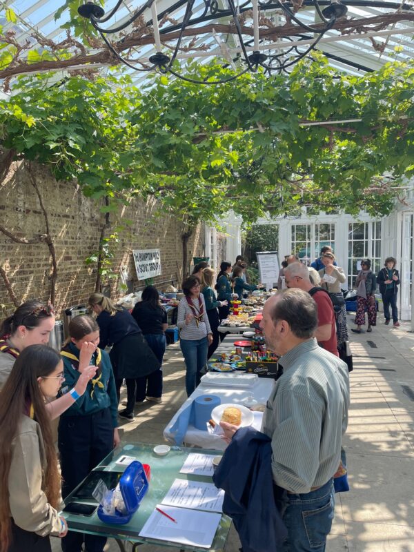 3HH Scouts manning the cake stall